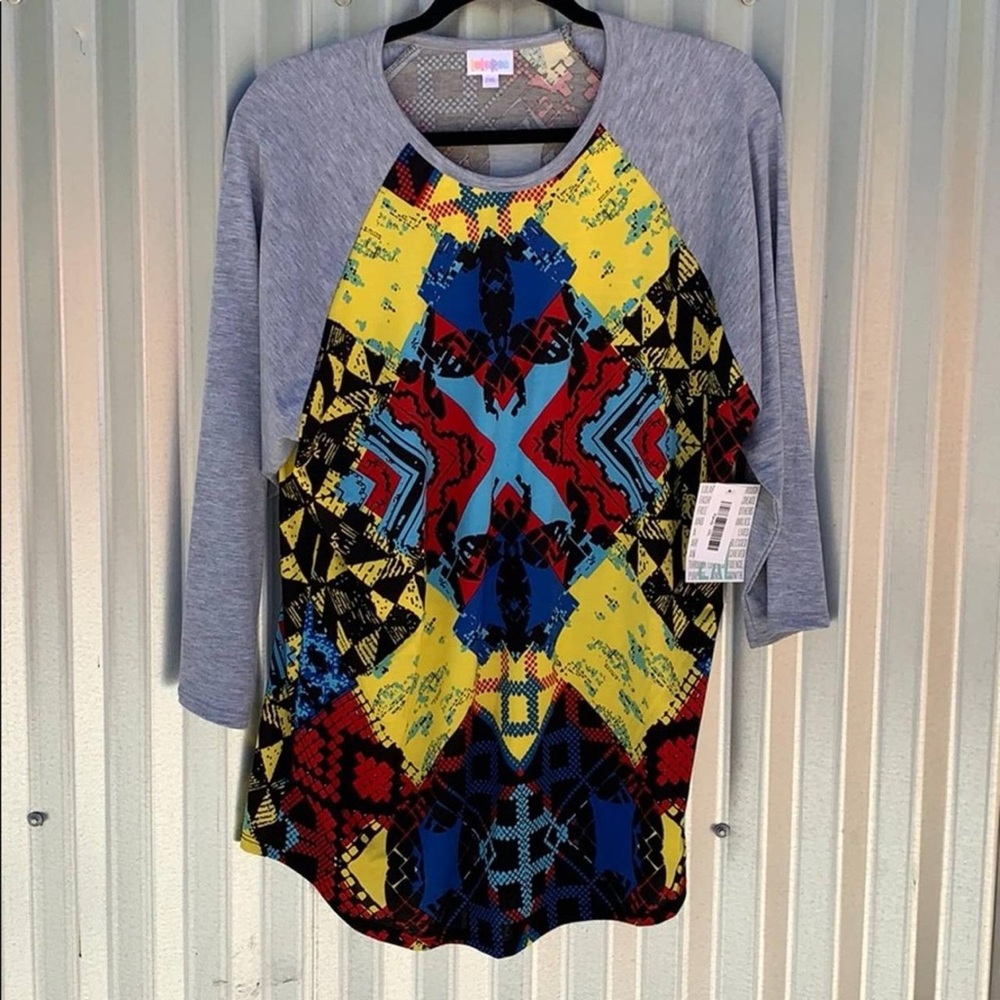 3XL- Lularoe Randy Grey and Blue- New without tags